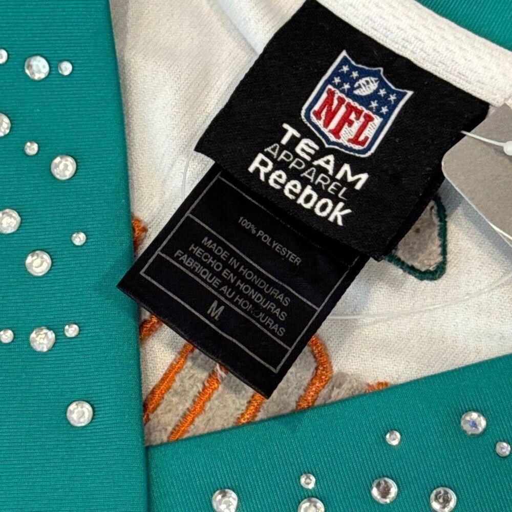 NWT Miami Dolphins women’s embellished football jersey size medium - Picture 2 of 4